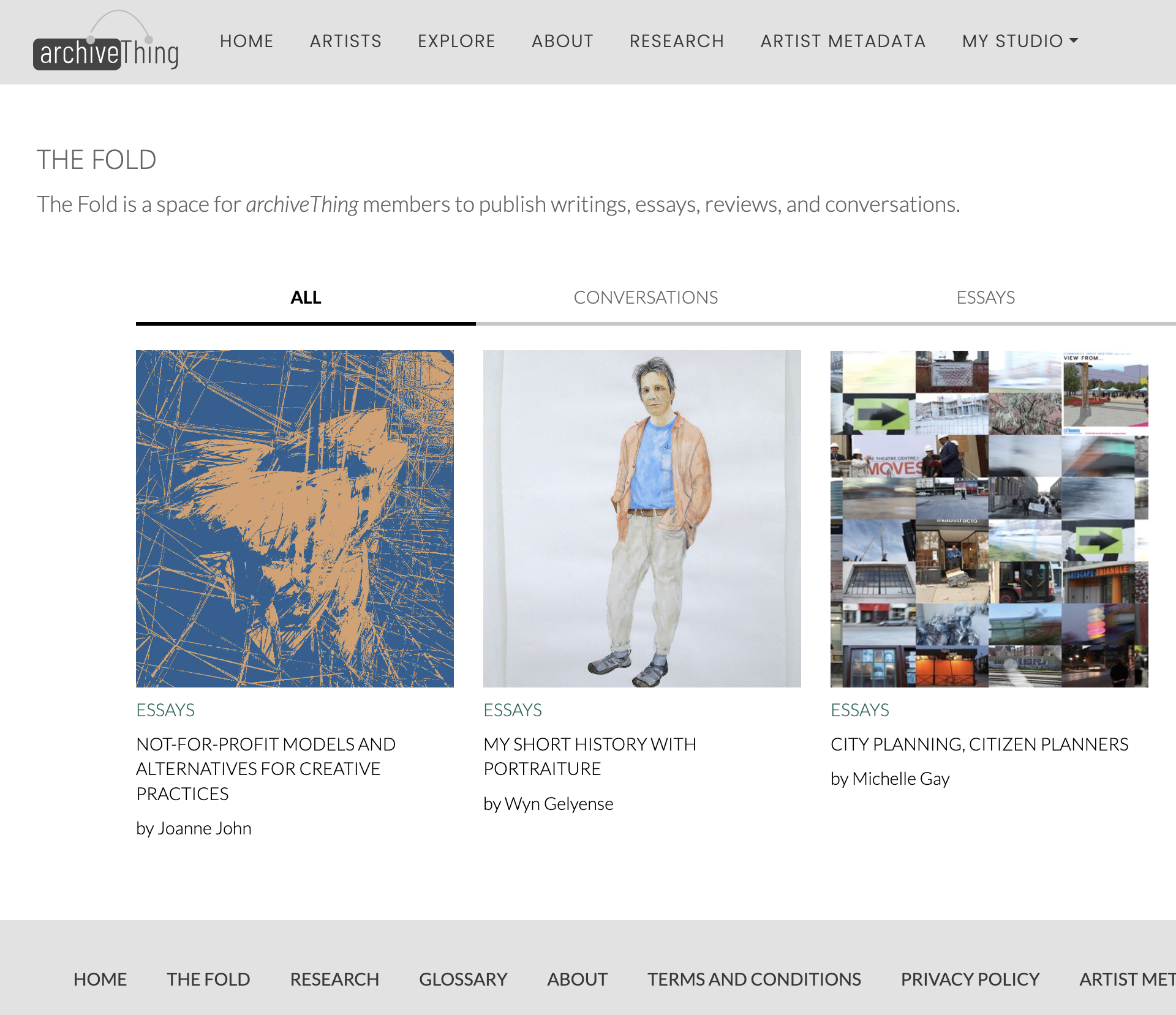 public facing THE FOLD A site image set by the CMS
