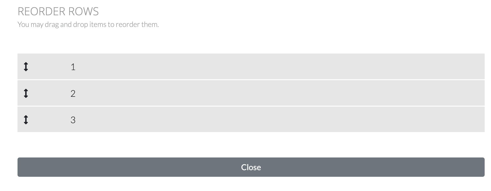 THE FOLD buttons - Rearrange rows if you decide to edit the order of appearance. Drag and Drop. the image y1oueuu7ac.png set by the CMS